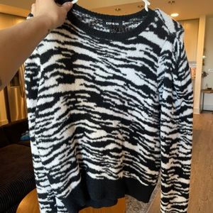 Express Zebra Sweater